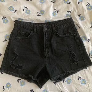 Wild Fable high rise black denim shorts
